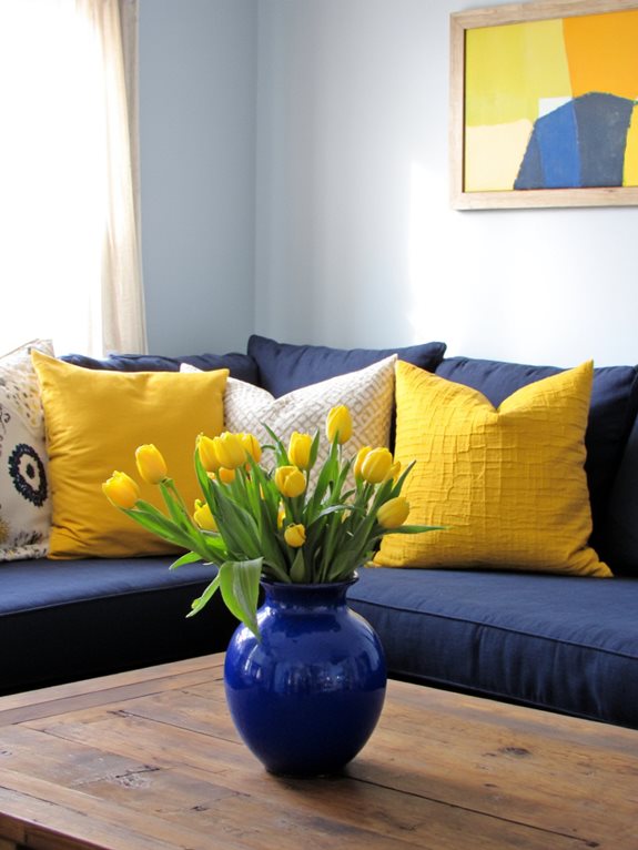 des accents jaunes vibrants illuminent