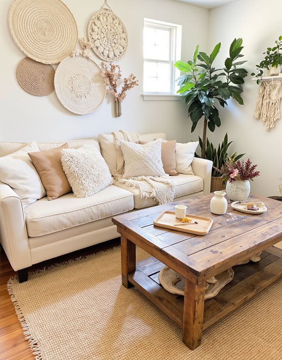 textures superposées en beige chaud