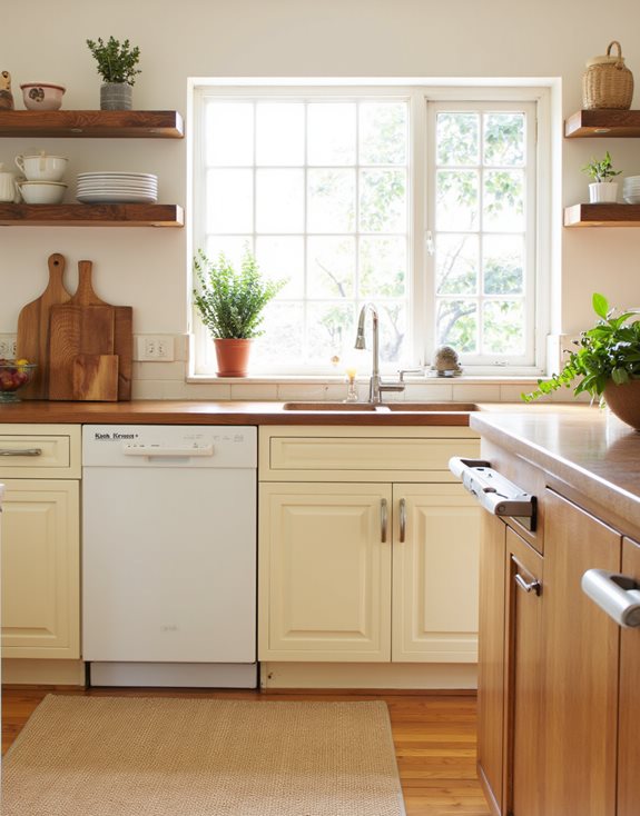 cuisines en bois beige chaud