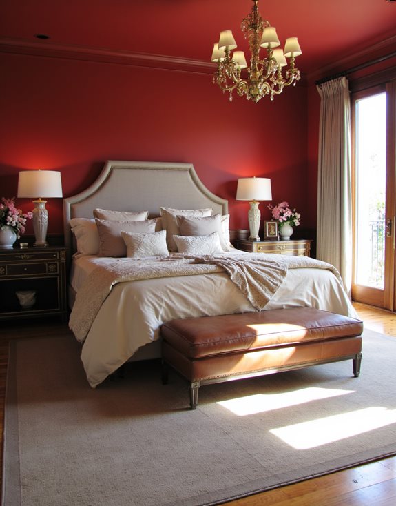 brique chaude et taupe doux