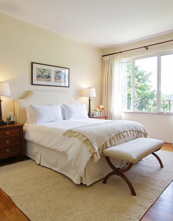 crème chaude et noyer foncé