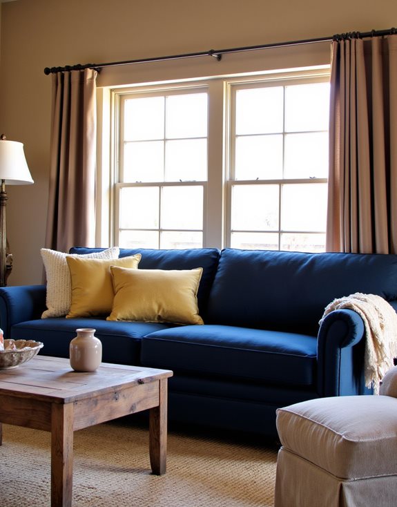 Le taupe chaud complète le bleu