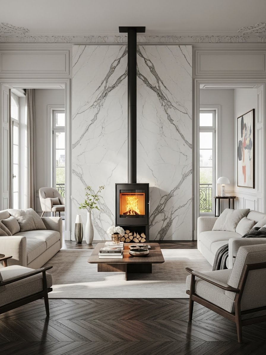 21 Décoration Derrière le Poêle à Bois — free download