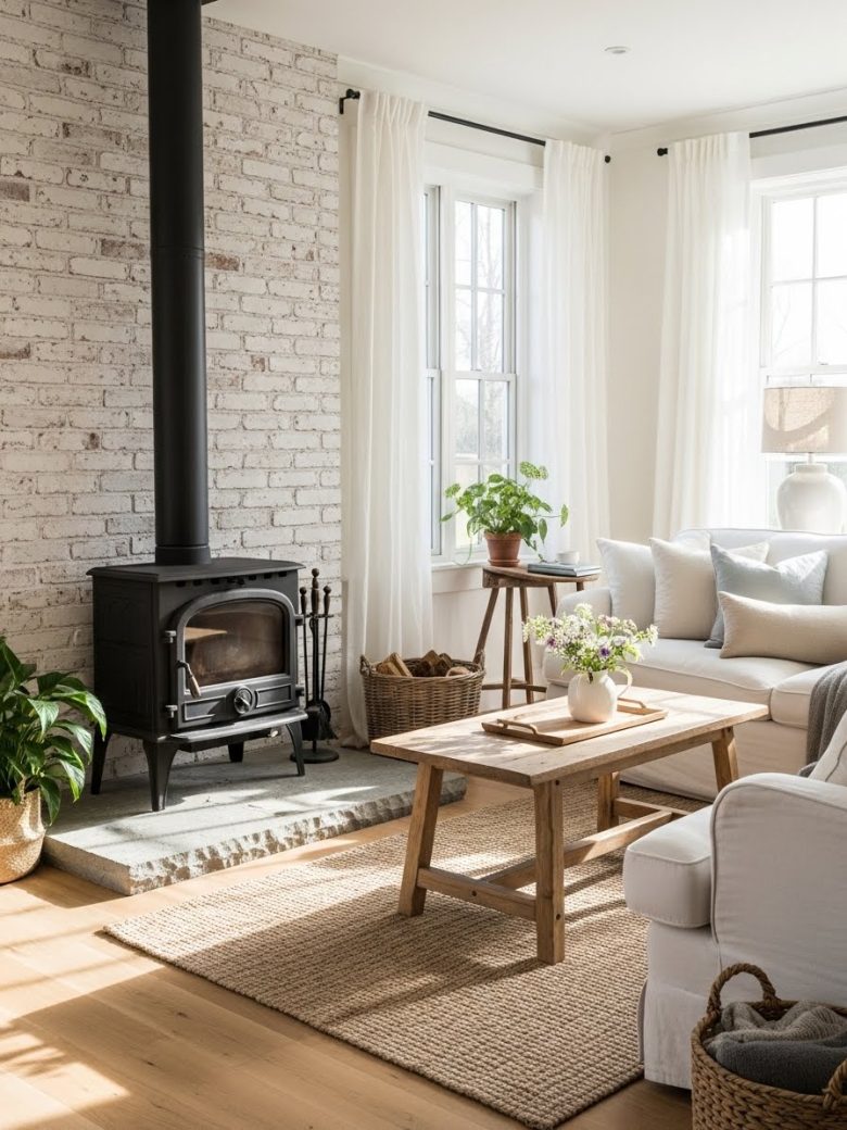 21 Décoration Derrière le Poêle à Bois — free download