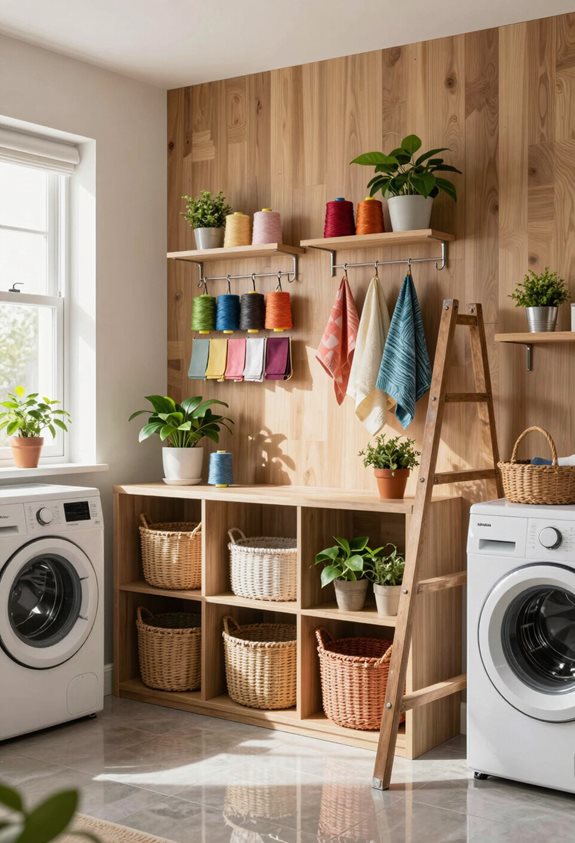 solutions de rangement suspendues artistiques