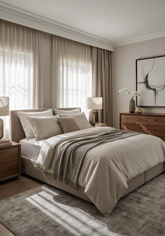 élegance beige et noyer