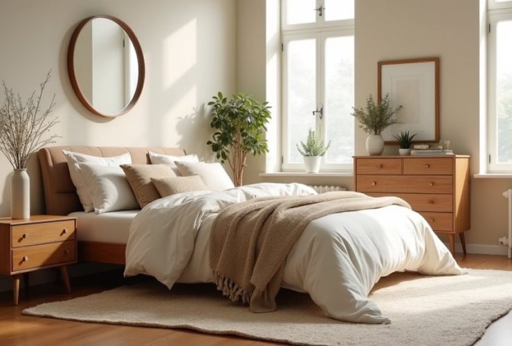 idées de design de chambre beige