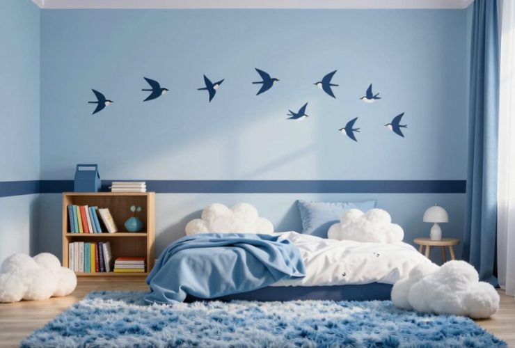 inspirations de chambres d'enfants bleues