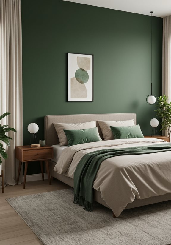 accent vert forêt audacieux