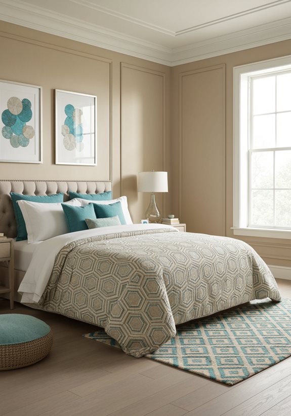 motifs géométriques audacieux décoration