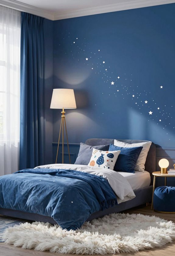 accent bleu royal en gras