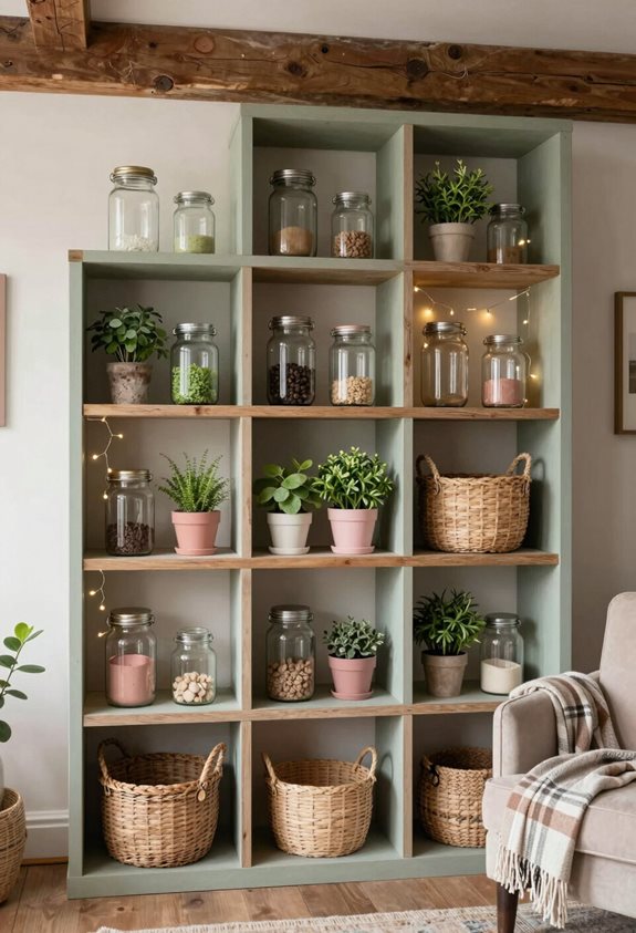 solutions de rangement décoratives charmantes