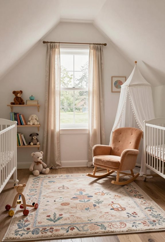 charmante pépinière dans le grenier