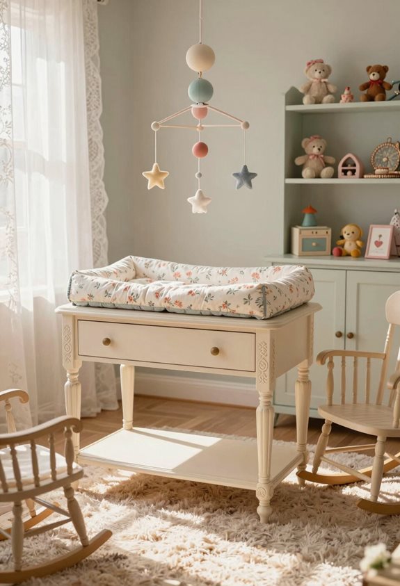 tables à langer rétro charmantes