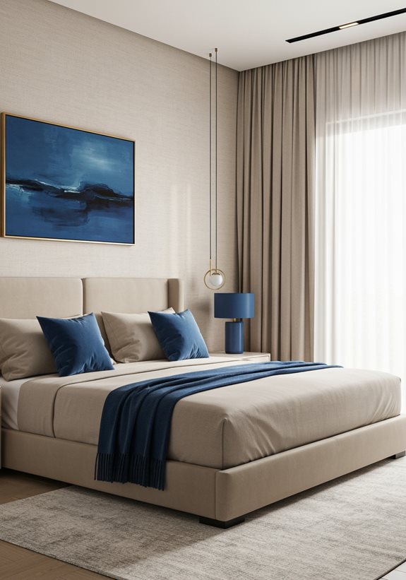 déco chic beige et bleu