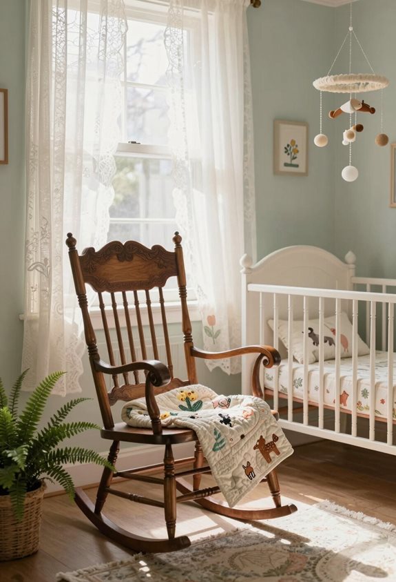 charme de rocking chair classique