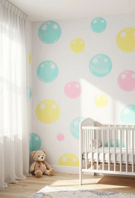 designs de bulles flottantes colorées