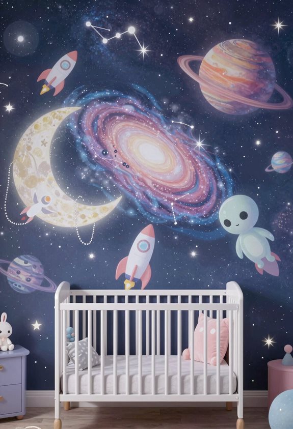 décor d'aventure cosmique de chambre