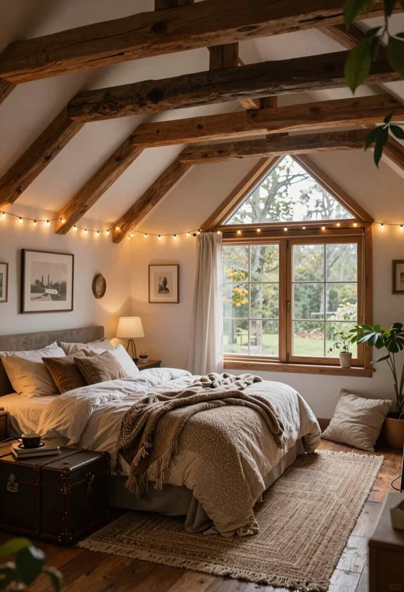 retraite confortable dans le grenier d'un bungalow