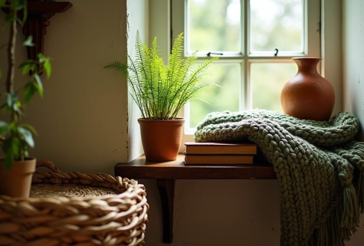 idées de cottage earthly chaleureux