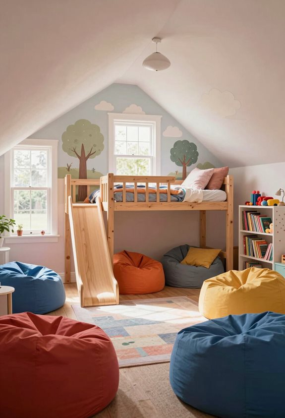 salle de jeux familiale confortable