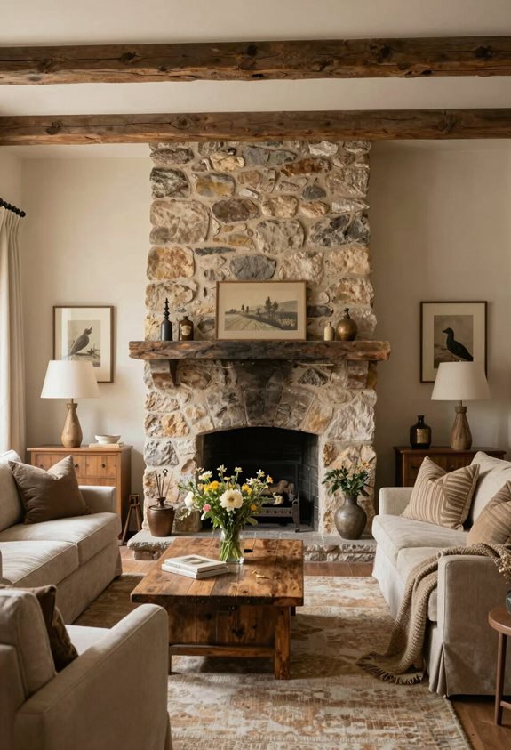 réunions confortables autour de la cheminée