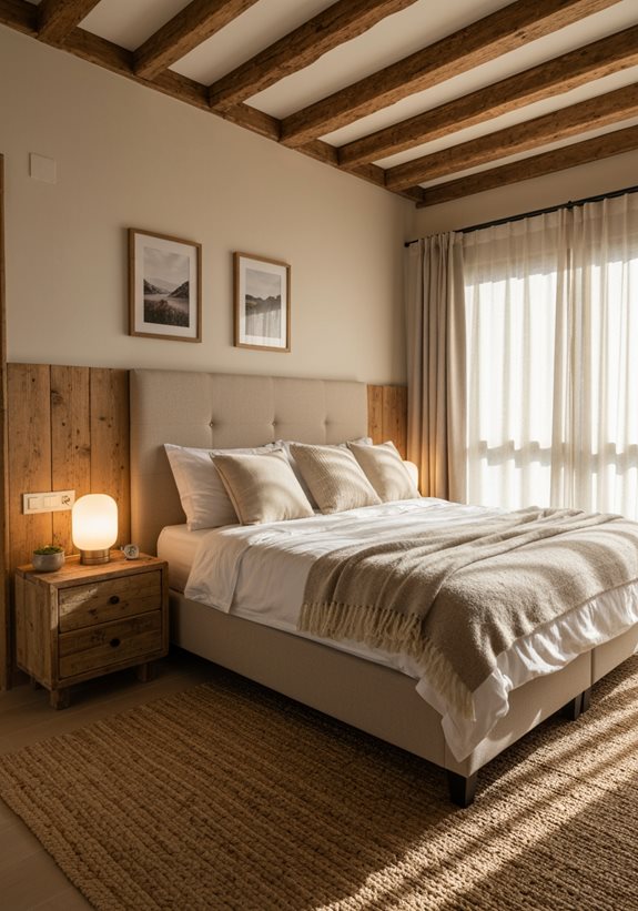 retraite rustique beige douillette