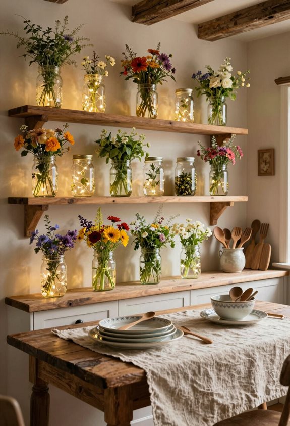 décor de bocaux en verre créatifs