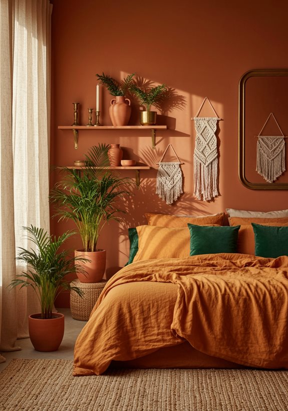 idées de décor en terracotta éclectiques