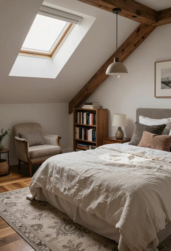 suite d'invités élégante dans le grenier