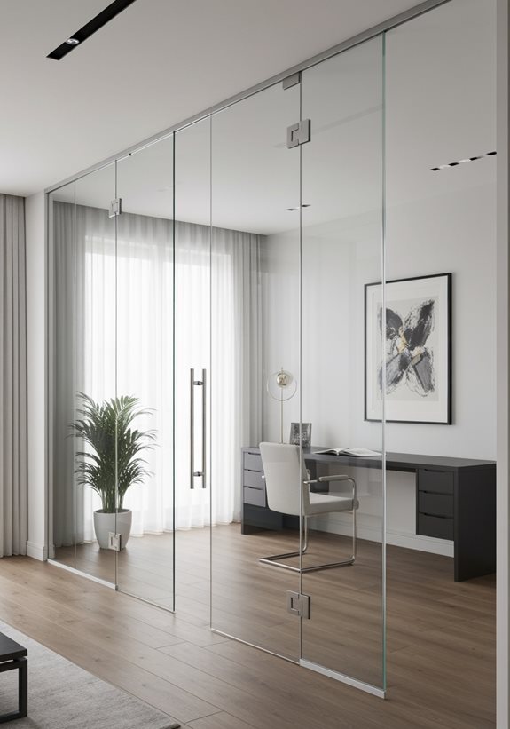 idées de cloisons en verre élégantes