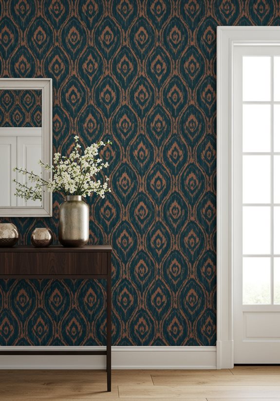 design d'entrée en ikat élégant