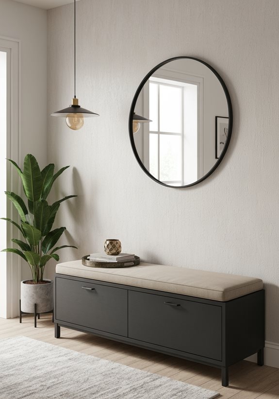 solution de banc de rangement élégant