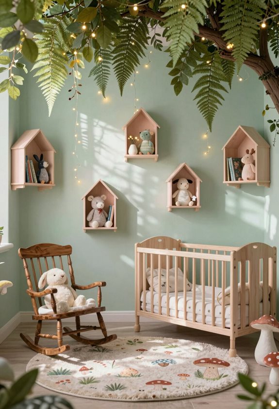 thème de la nursery de la forêt enchantée