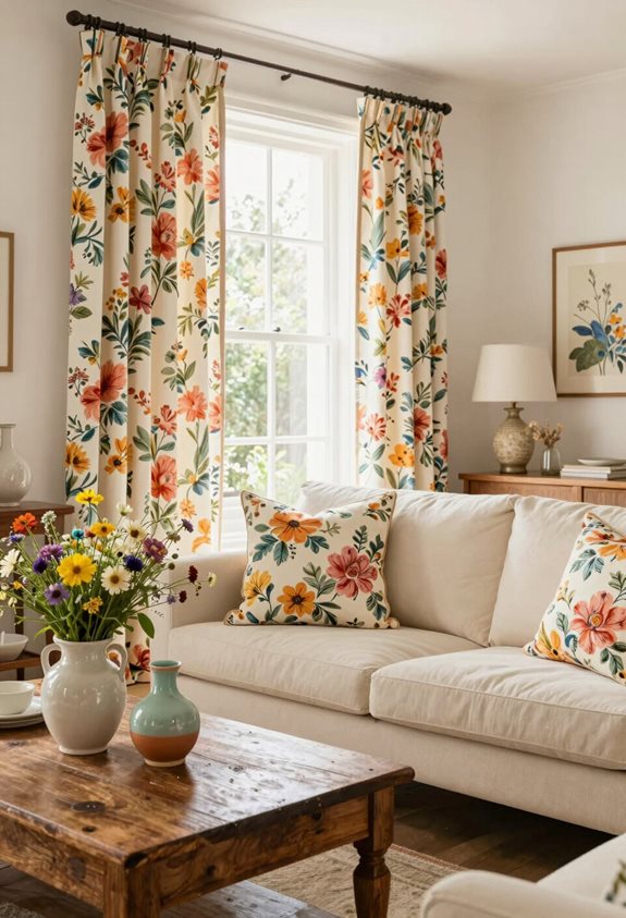 Les motifs floraux améliorent la décoration