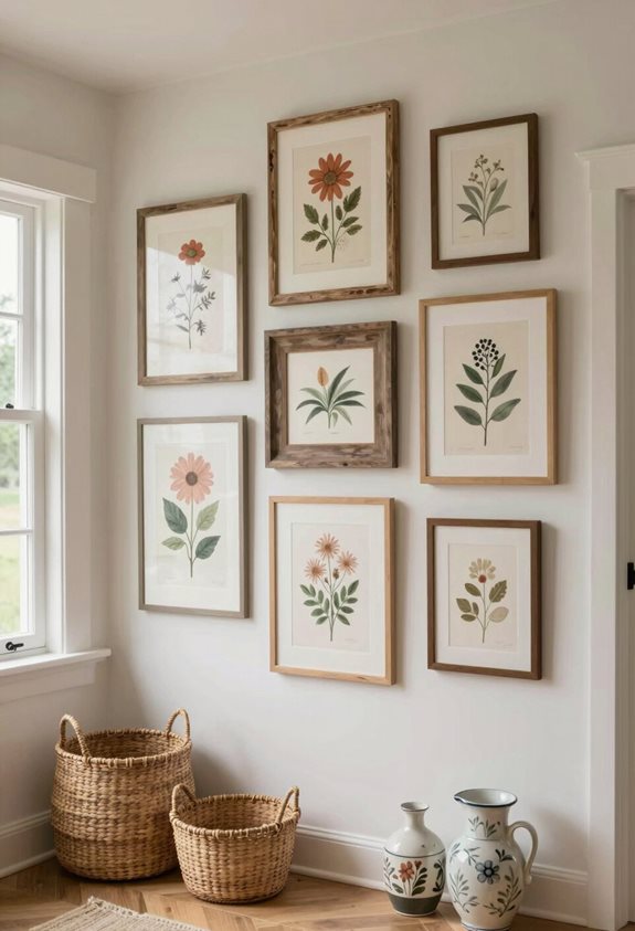 collection de souvenirs de mur d'exposition