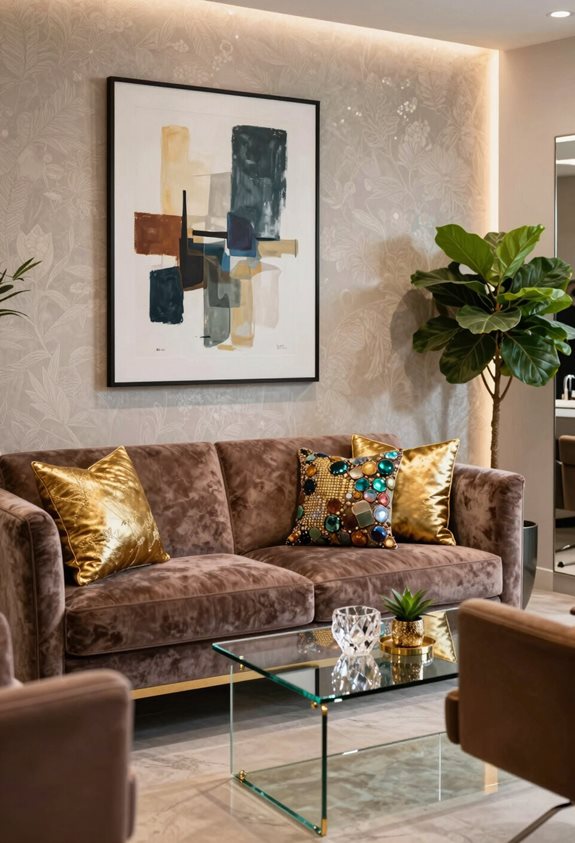 des touches glamour augmentent les espaces