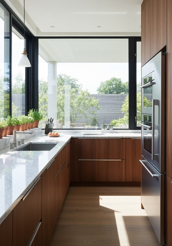 avantages de l'enclosure en verre pour la cuisine