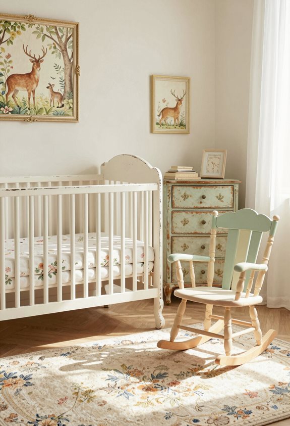 meubles de nursery peints à la main charme