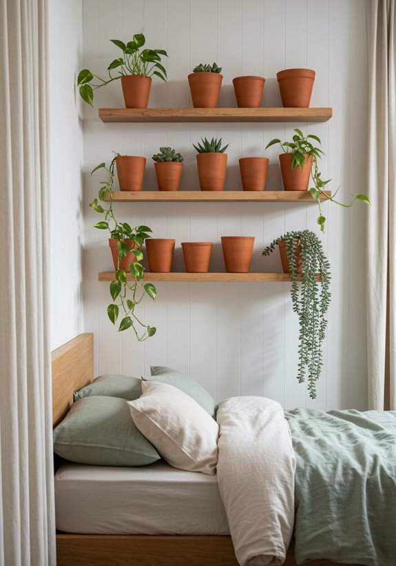 pots de fleurs en terre cuite d'intérieur