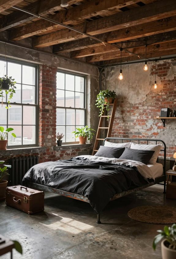 retrait industriel chic dans un grenier