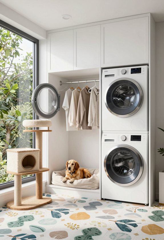 zones de lavage pour animaux intégrées