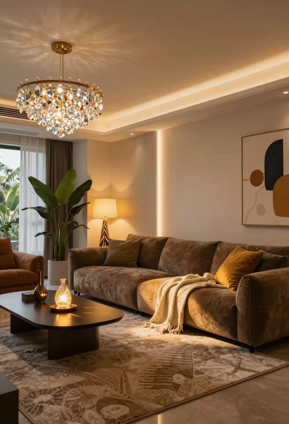 l'éclairage superposé pour le confort