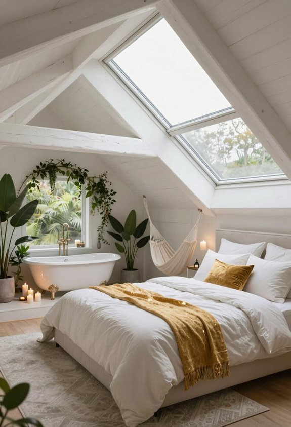 spa de retraite luxueux dans un grenier