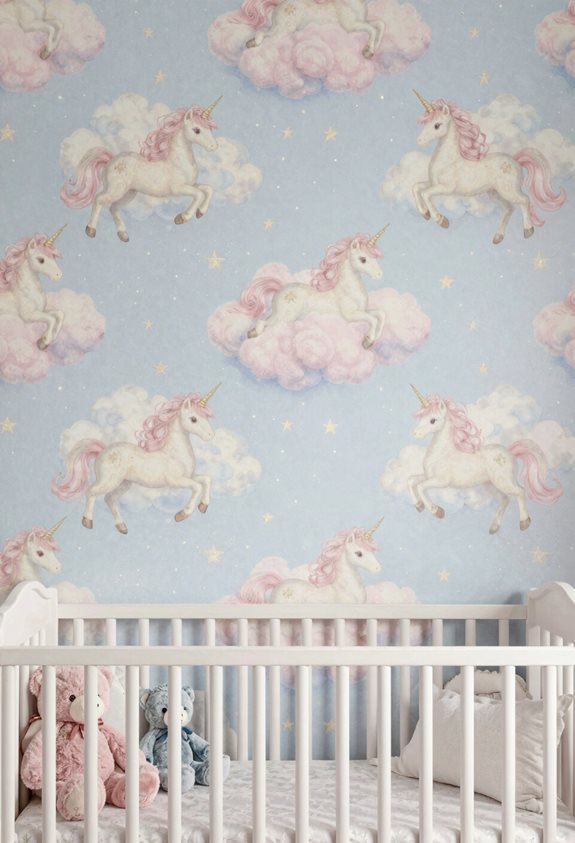 décoration de nursery de licornes magique