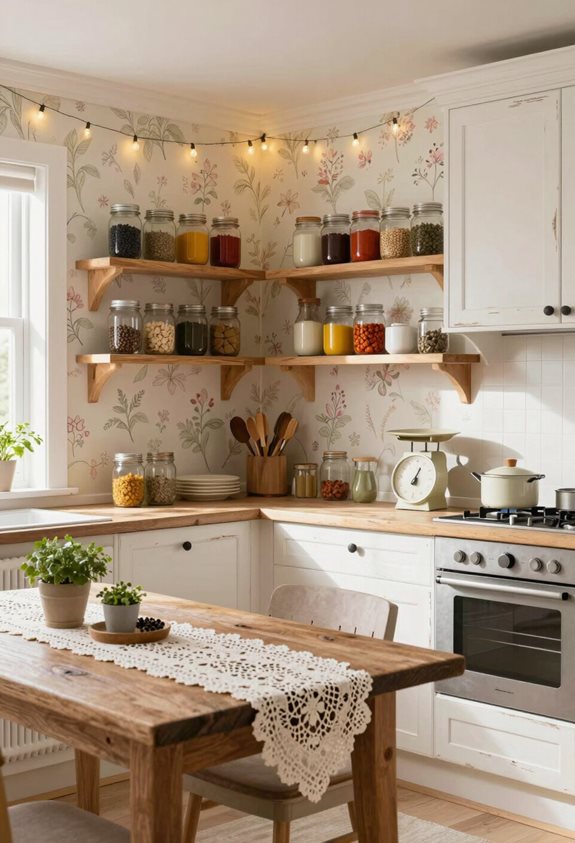 idées de rangement en bocaux Mason