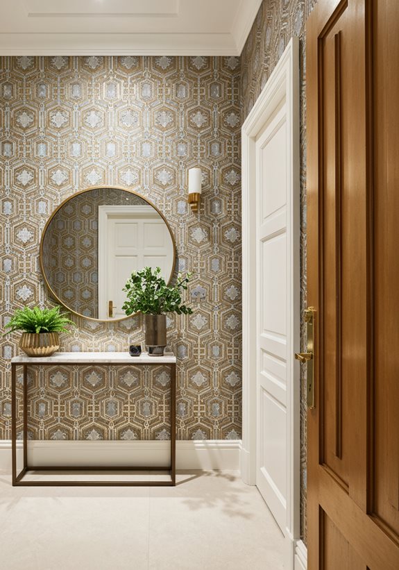 Des accents métalliques rehaussent l'élégance