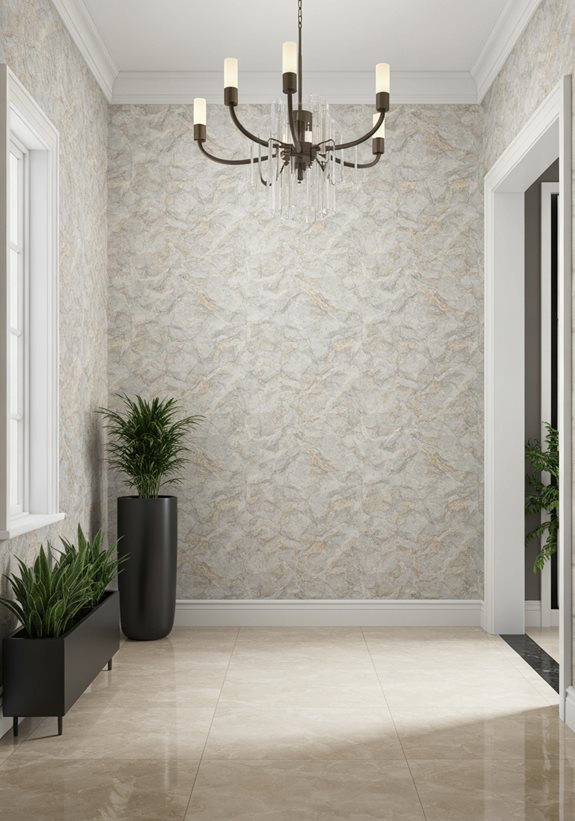 entrée en élégance de pierre naturelle