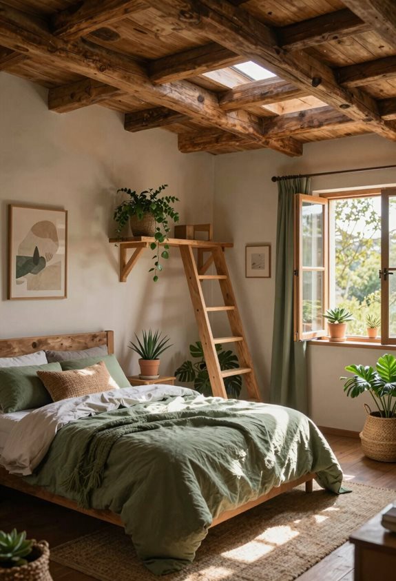 retraite sous les combles inspirée par la nature