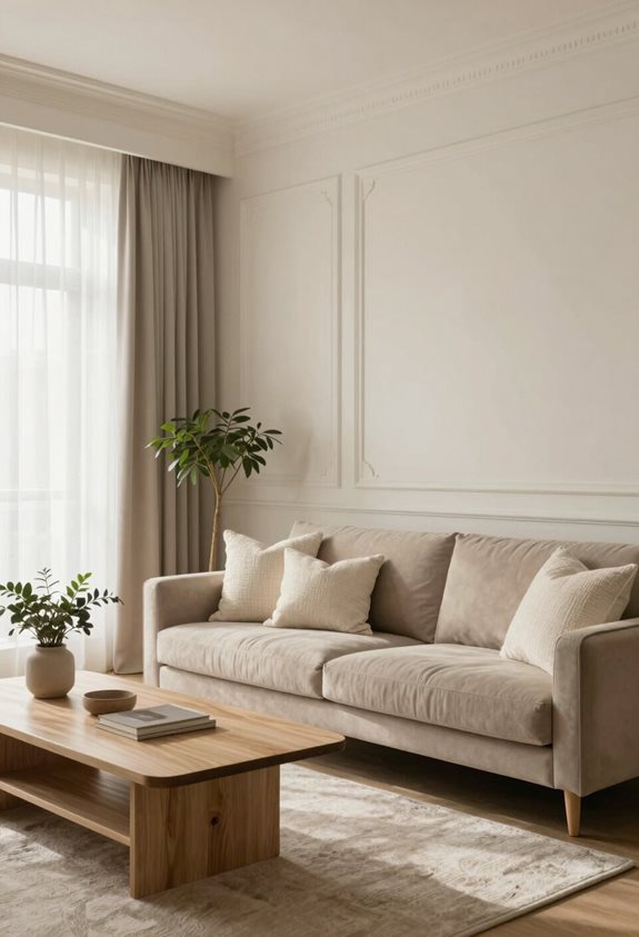 La peinture neutre améliore l'esthétique